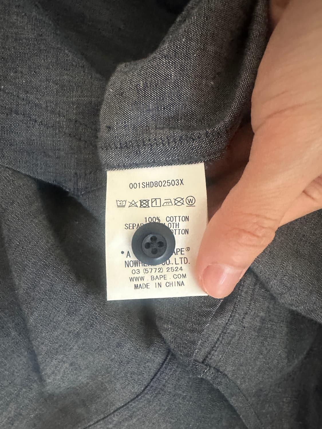 BAPE SHIRT JACKET GREY 상품이미지8