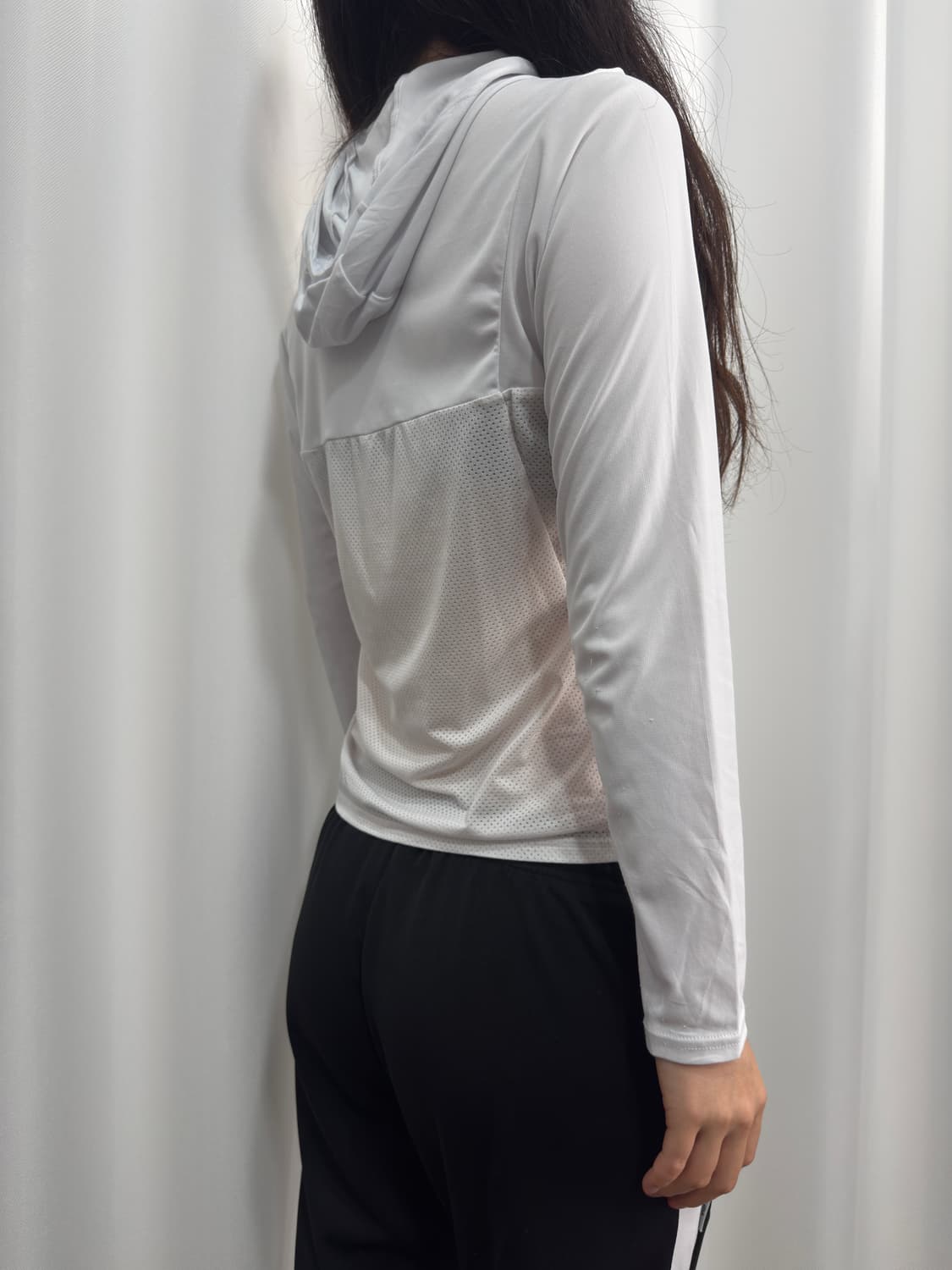 mizuno white slim hood zipup 상품이미지5