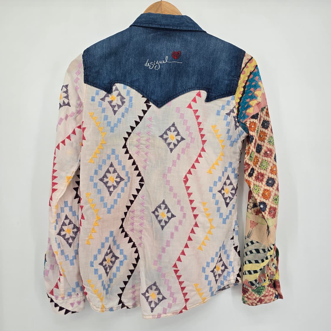 Desigual 패턴 자수 셔츠 S 상품이미지2