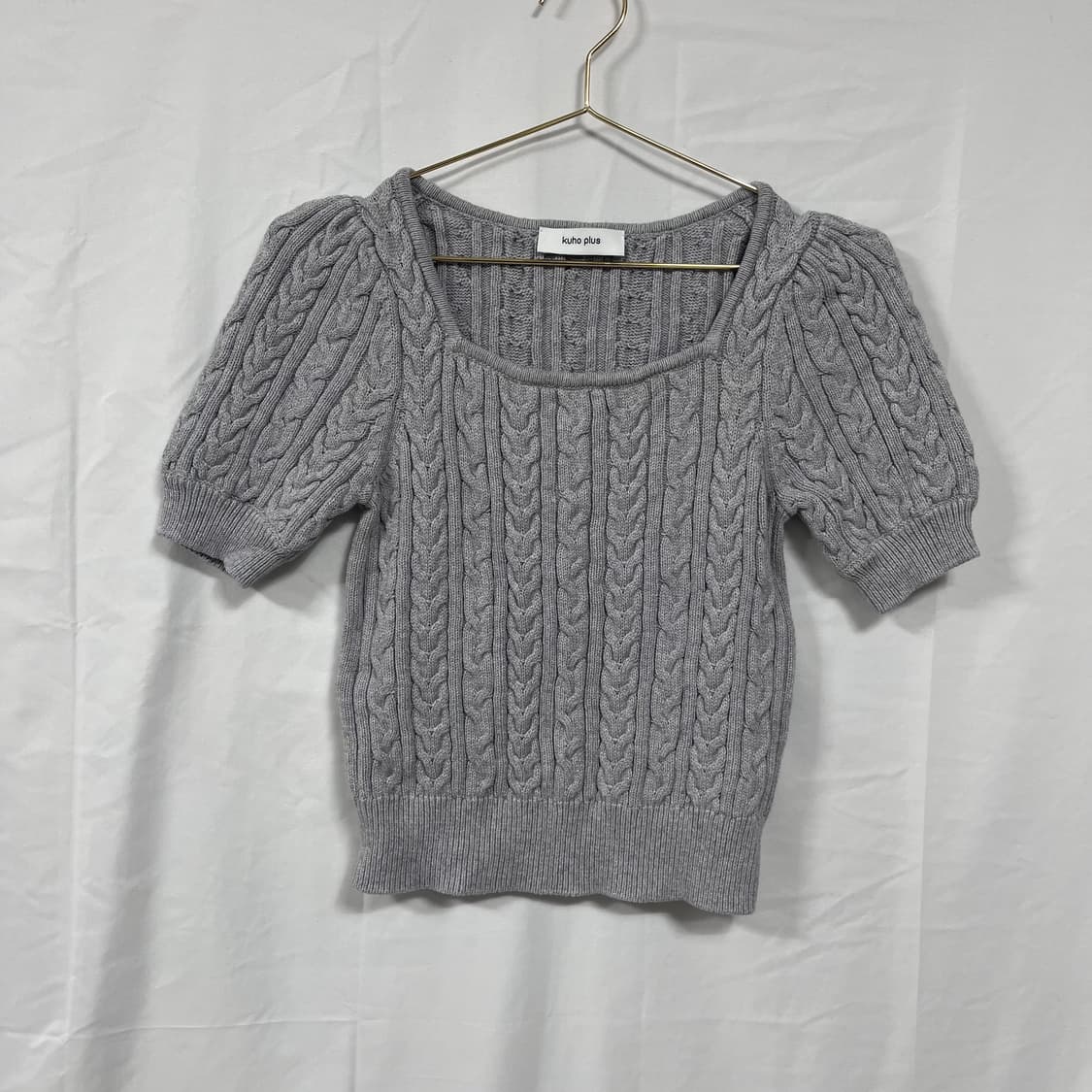 구호플러스 캐시미어 블렌드 케이블 니트 상품이미지3