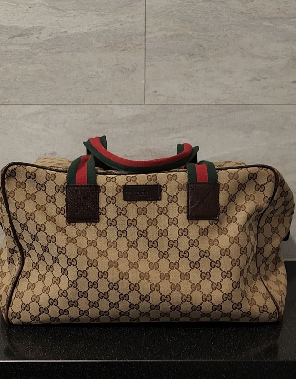 구찌Gucci 자가드 삼선 여행가방 겸 빅 토트백(모델명 상품이미지1