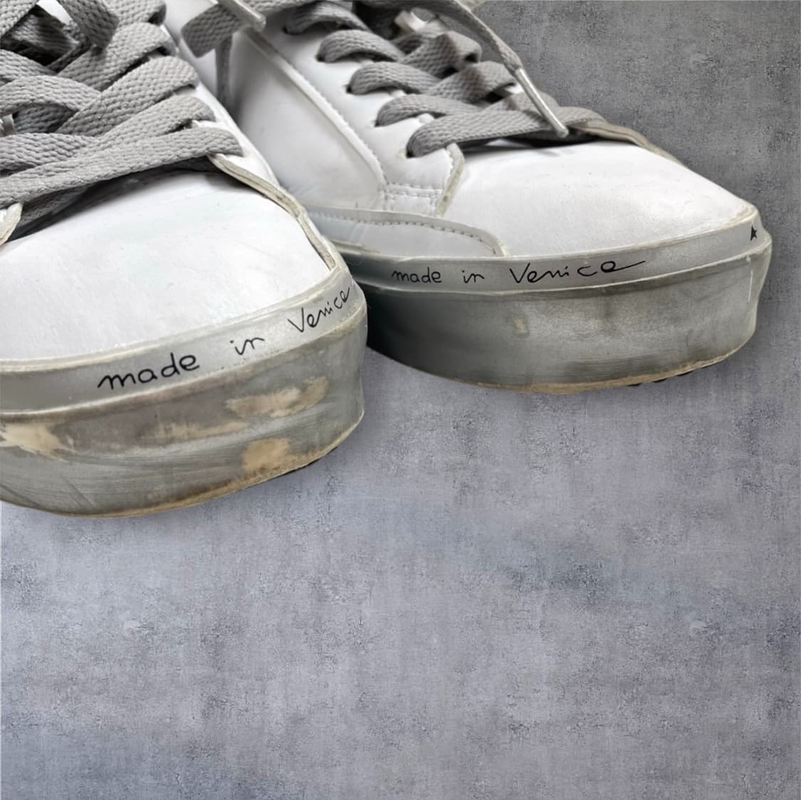 골든구스 Golden goose 화이트 실버 하이스타 스니커즈 39 상품이미지4