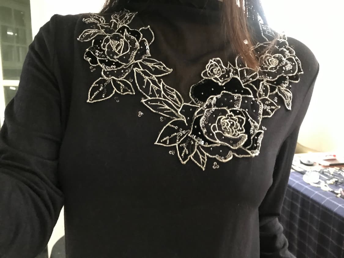 vintage pattern top 상품이미지2