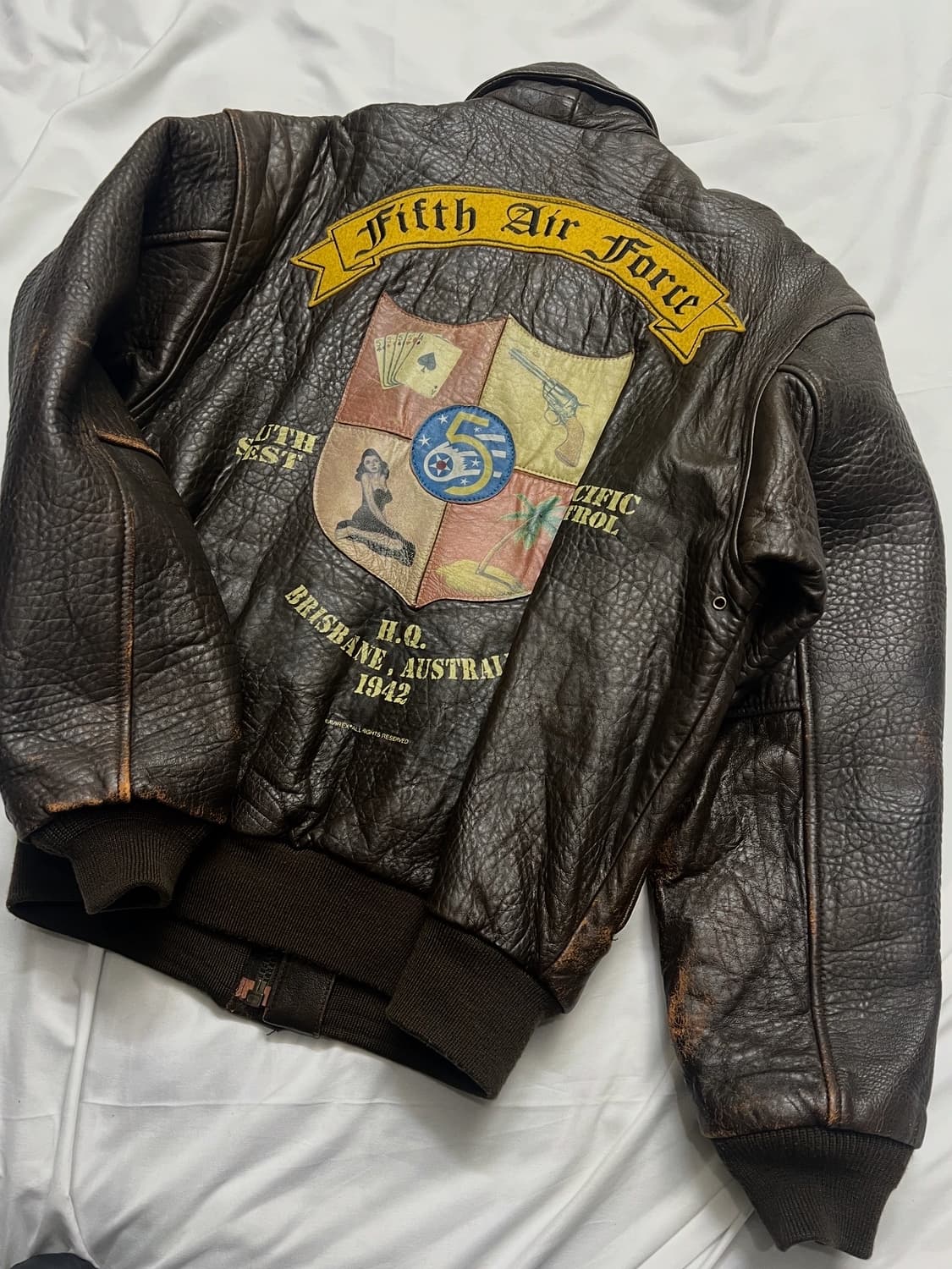 아비렉스 A-2 가죽자켓 상품이미지9