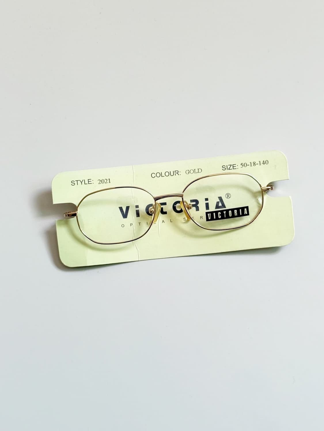 VICTORIA 옵티컬 골드 슬림 스퀘어 빈티지 안경 상품이미지1