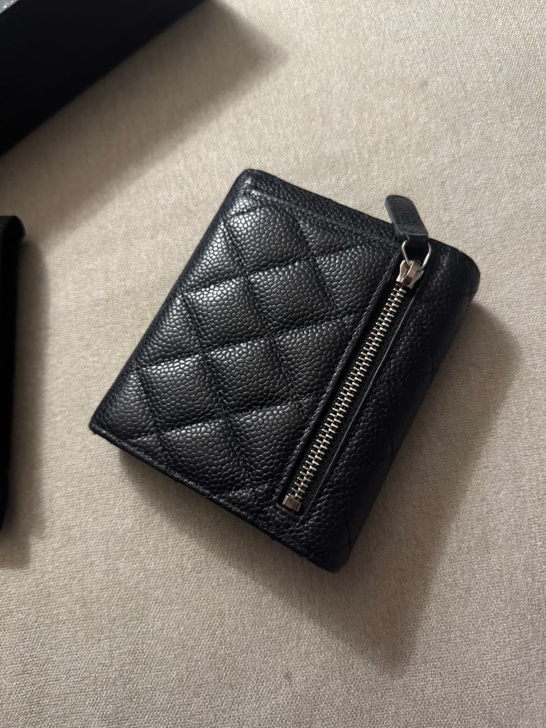 샤넬 샤넬 블랙 (샤넬 클래식 스몰 플랩 월렛 ) 지퍼 포함 S급 상품이미지2