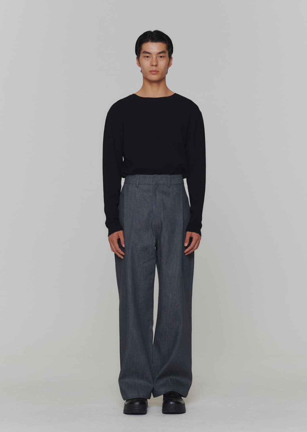 아모멘토 투웨이 넥 풀오버 니트 블랙 M 상품이미지1