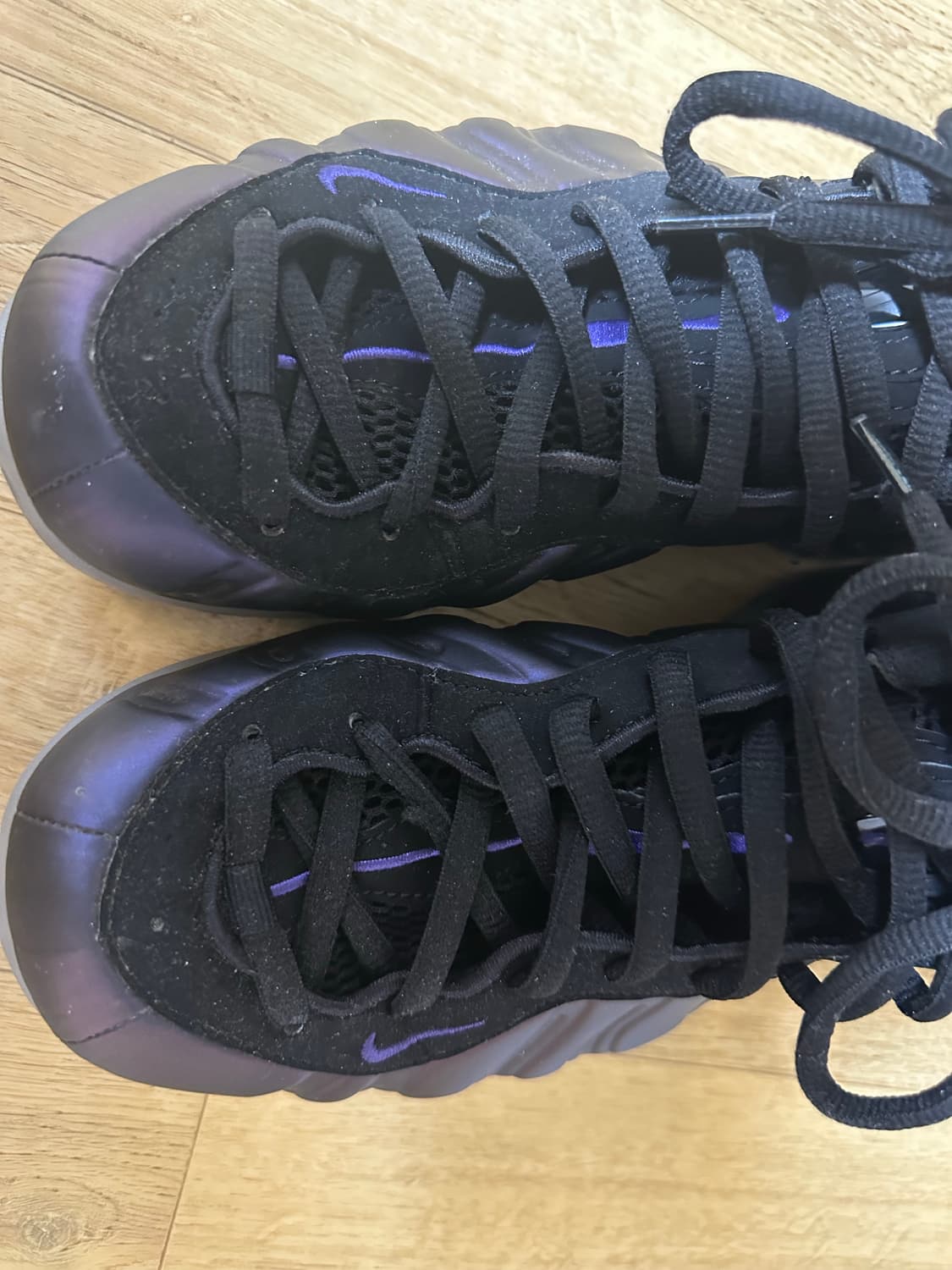 나이키 에어 폼포짓 원 블랙 바시티 퍼플 265 상품이미지8