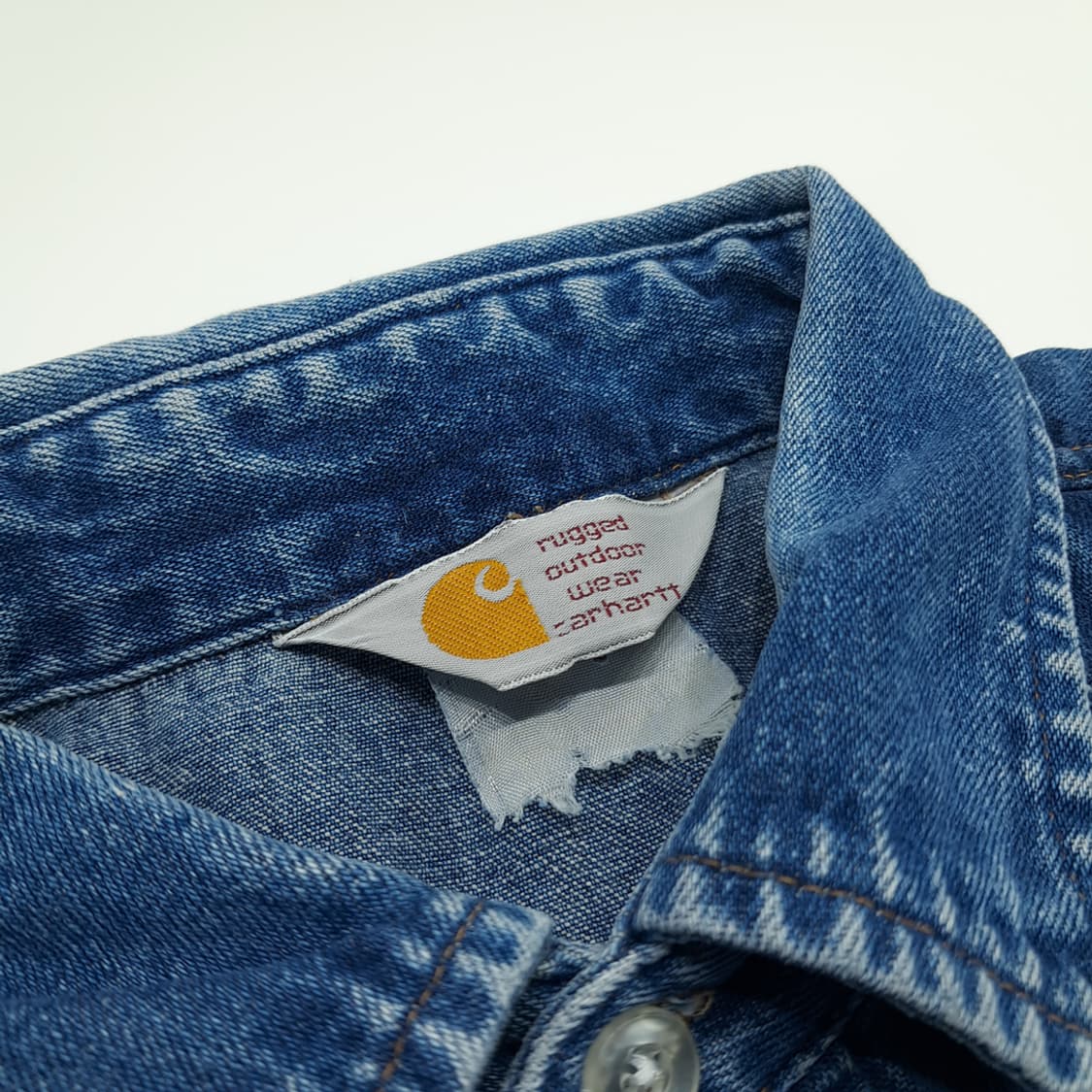 CN672 XL 칼하트 데님 긴팔 웨스턴 셔츠 남방 상품이미지4