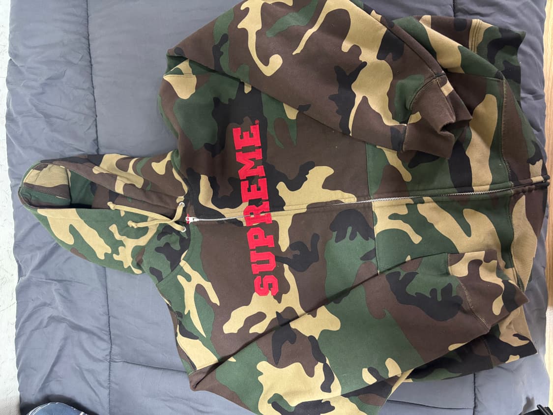 슈프림 아플리케 후드집업 카모 1회착 상품이미지2
