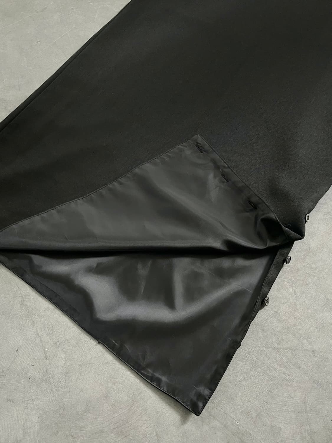 Recto 렉토 블랙 울 슬리브리스 원피스 상품이미지5