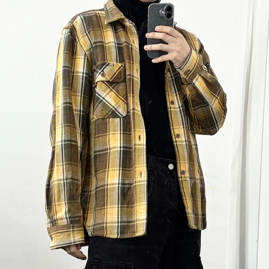 아비렉스 체크 플란넬 셔츠 상품이미지1