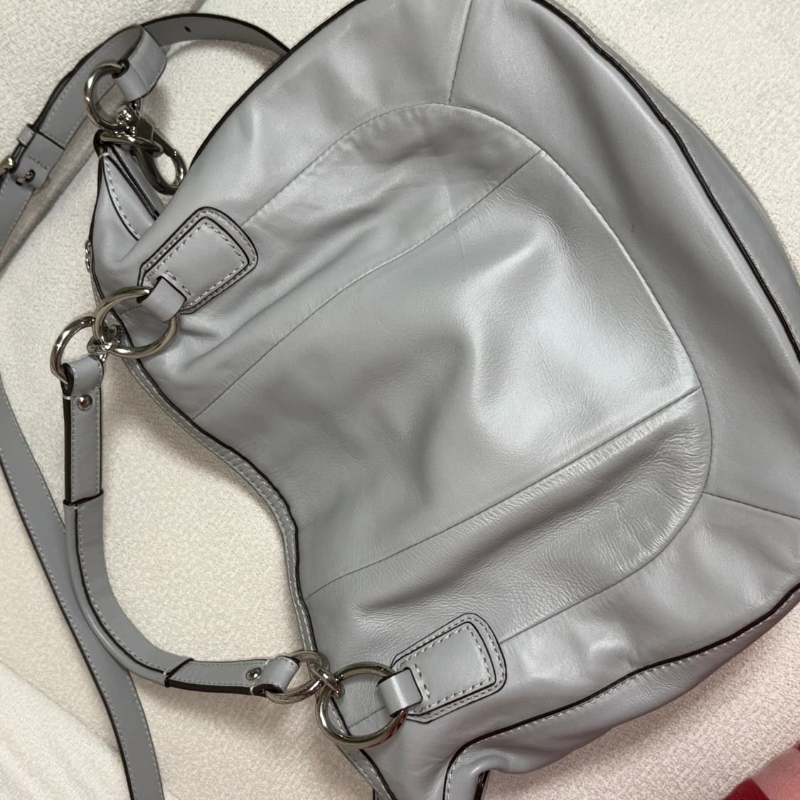 Coach poshmark 코치 Y2k 가방 그레이 핑크 안감 상품이미지3