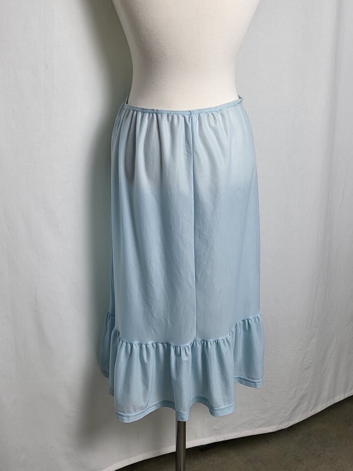 빈티지 소다 블루 슬립 스커트 상품이미지3