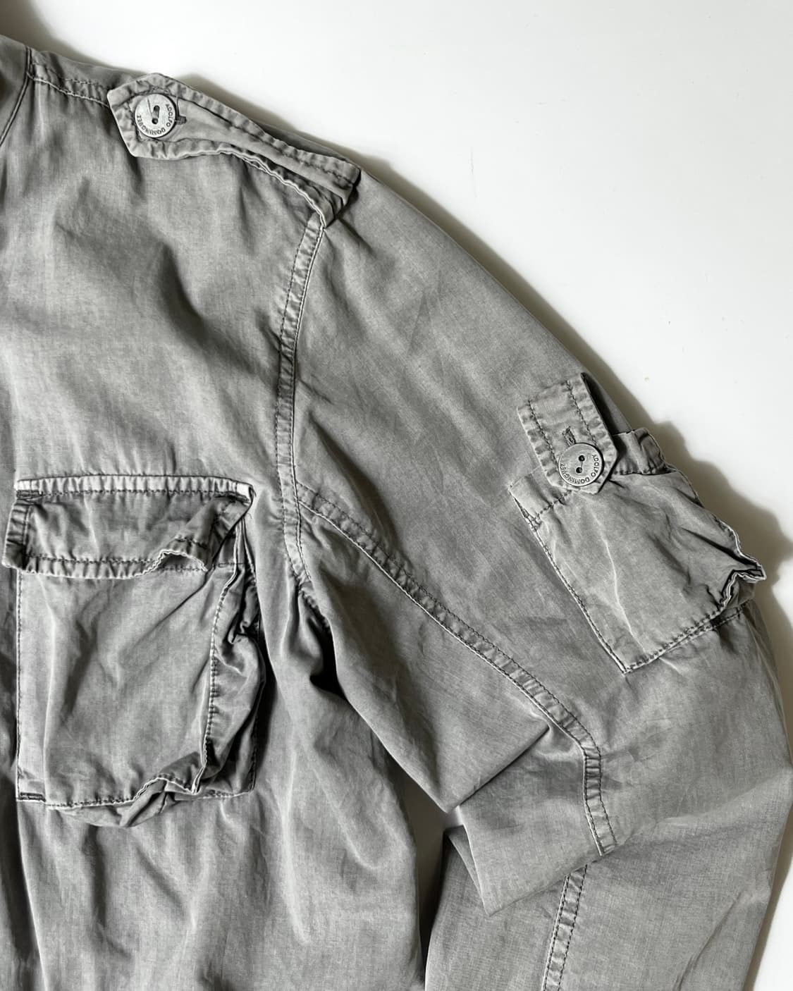 Adolfo Dominguez 빈티지 그레이 밀리터리 라이트 자켓 상품이미지10