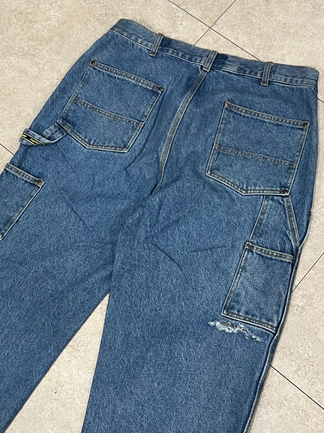 슈프림 더블 니 페인터 팬츠 워시드 인디고 상품이미지7