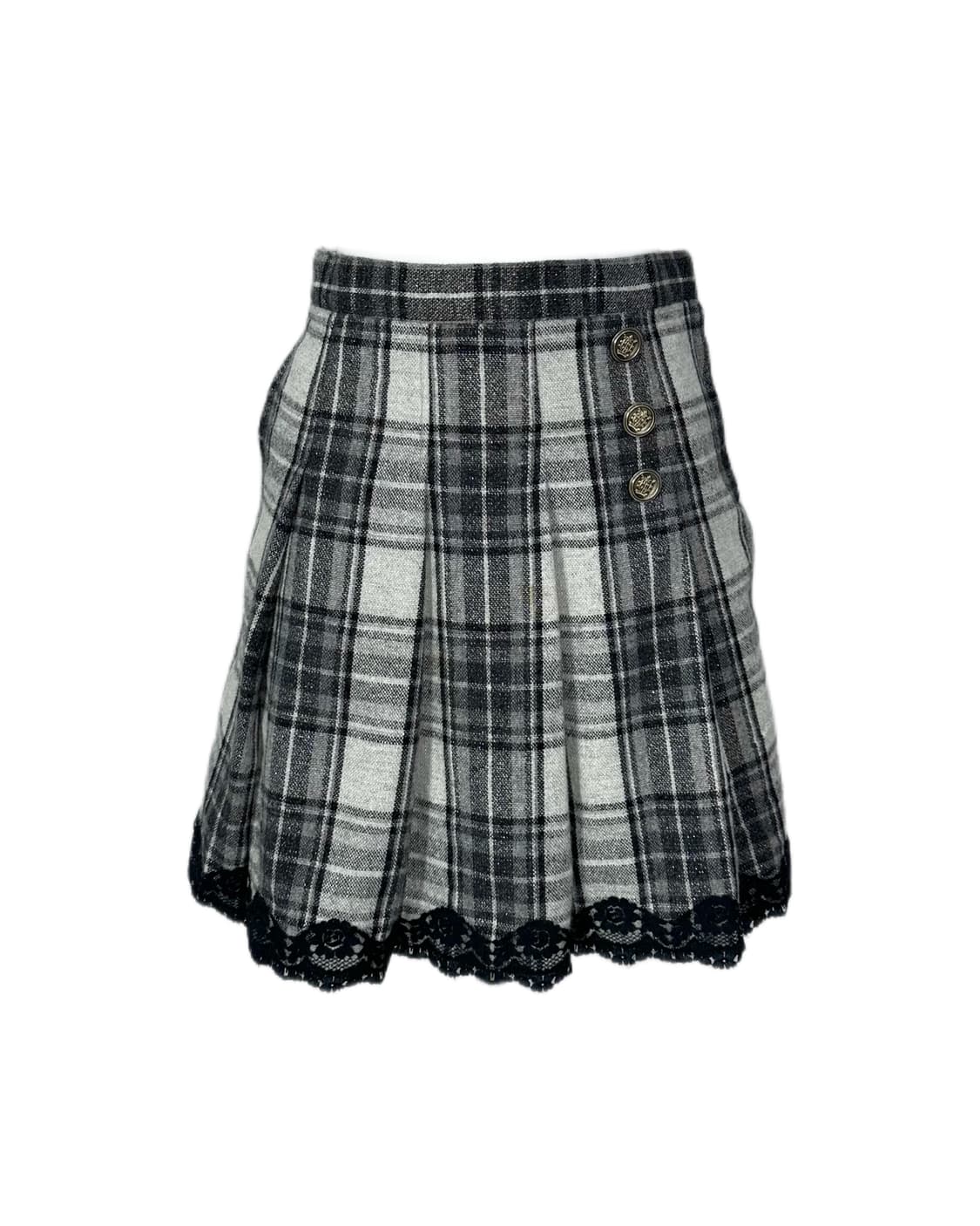 highteen check lace skirt 상품이미지2
