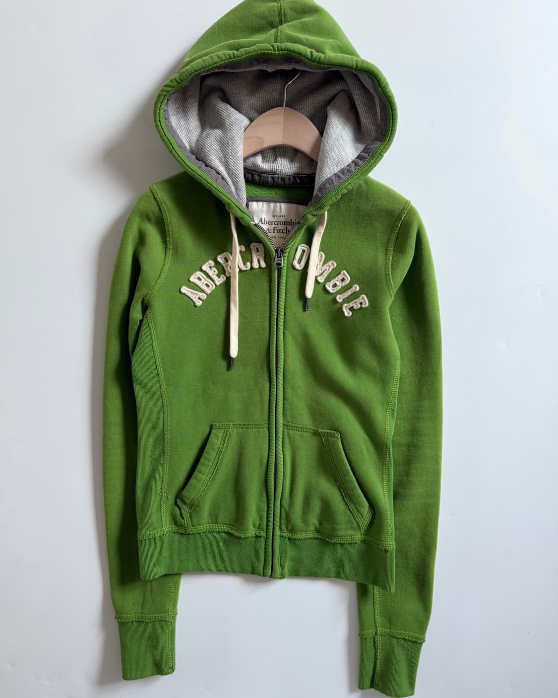 Abercrombie 아베크롬비 그린 컬러 와플후드 상품이미지3