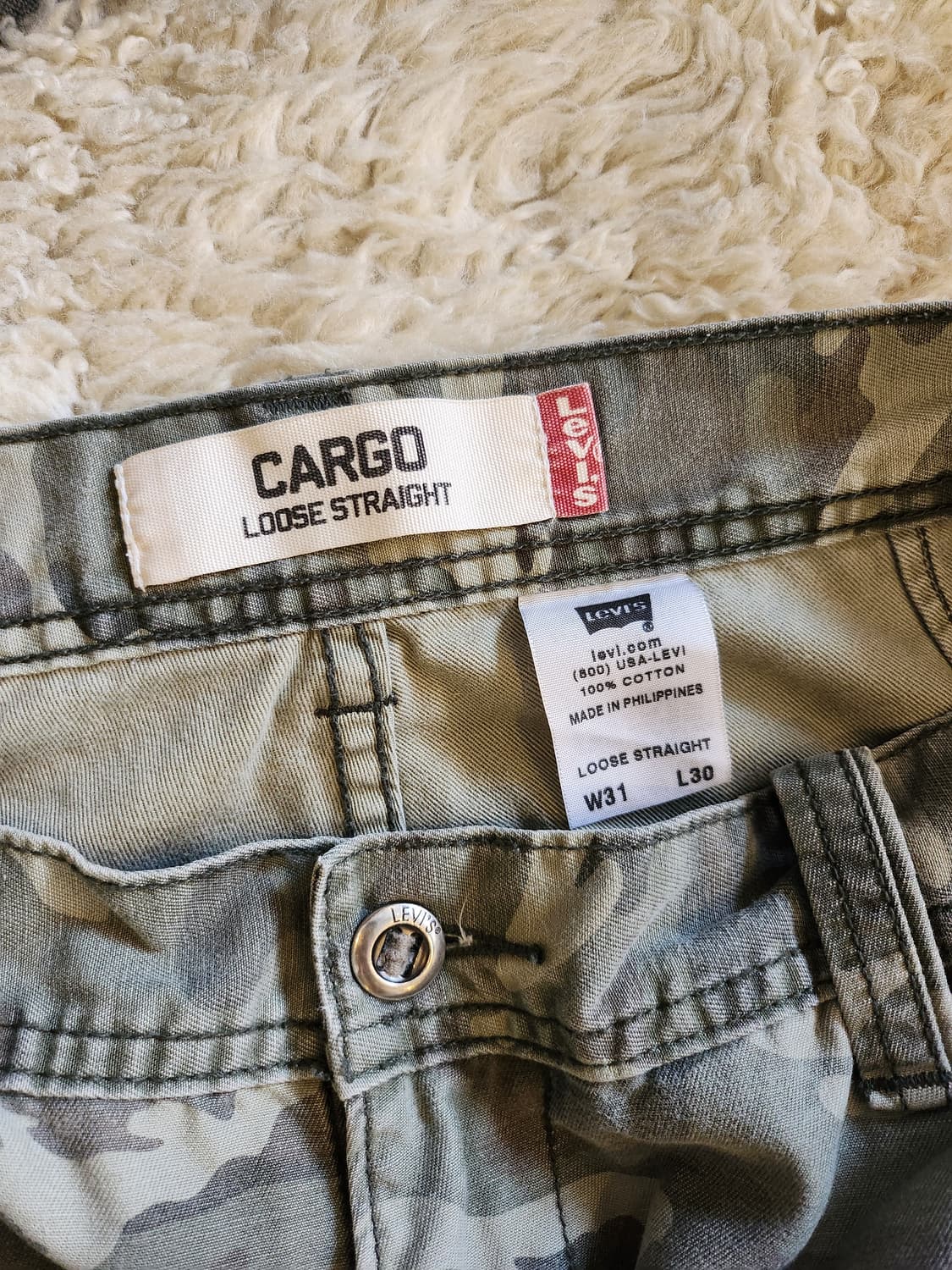 리바이스 카모 카고 팬츠 상품이미지4