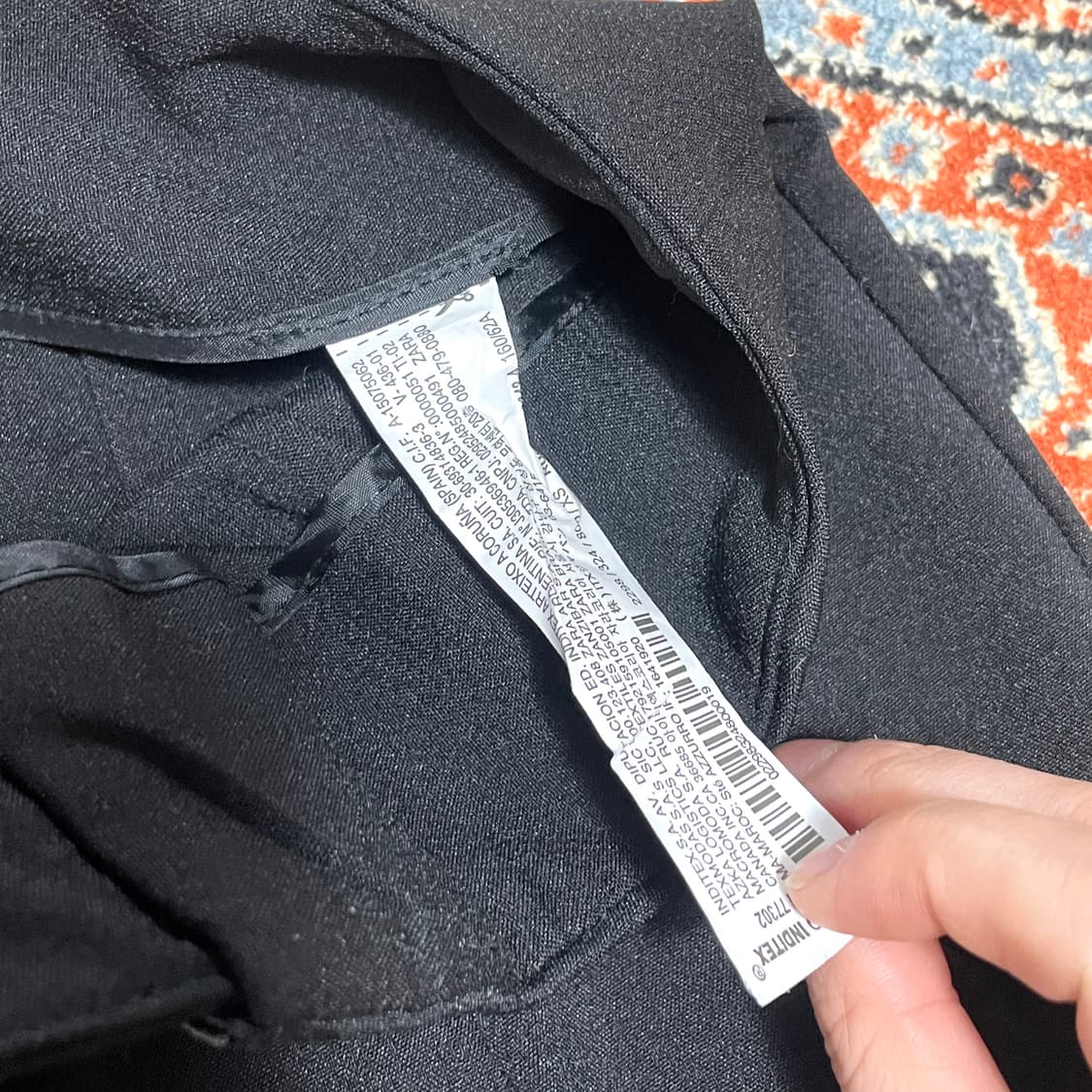 자라 블랙 하이웨스트 부츠컷 슬랙스 여성24 상품이미지5