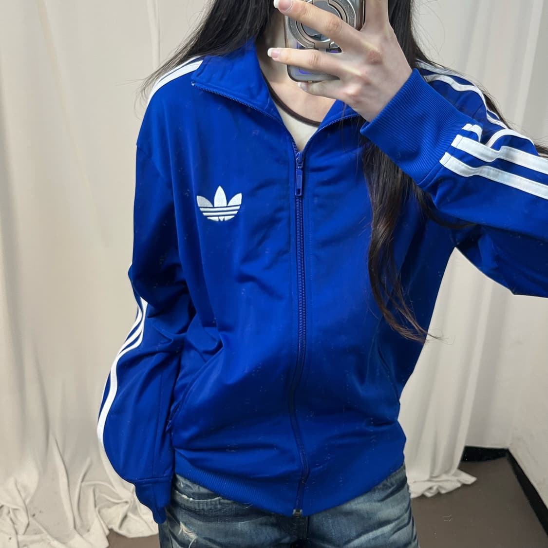 Adidas blue vintage Firebird jersey 상품이미지3