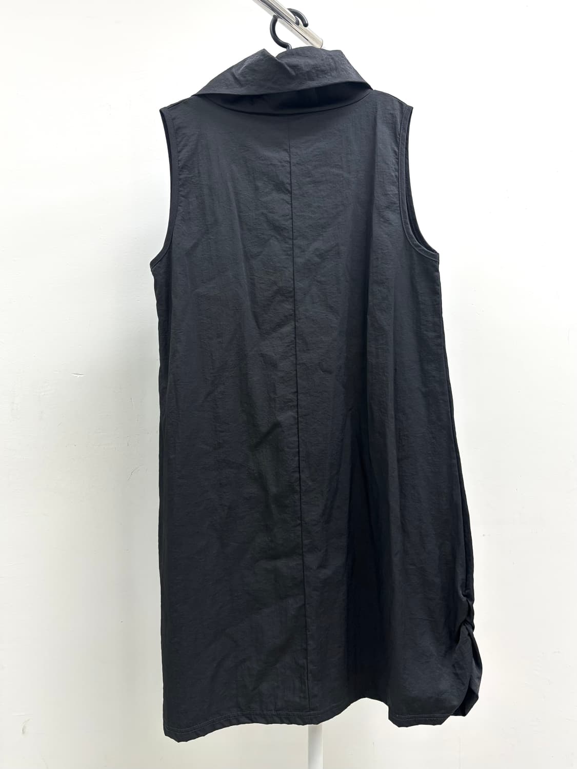 빈티지 블랙 벌룬핏 슬리브리스 원피스 상품이미지7