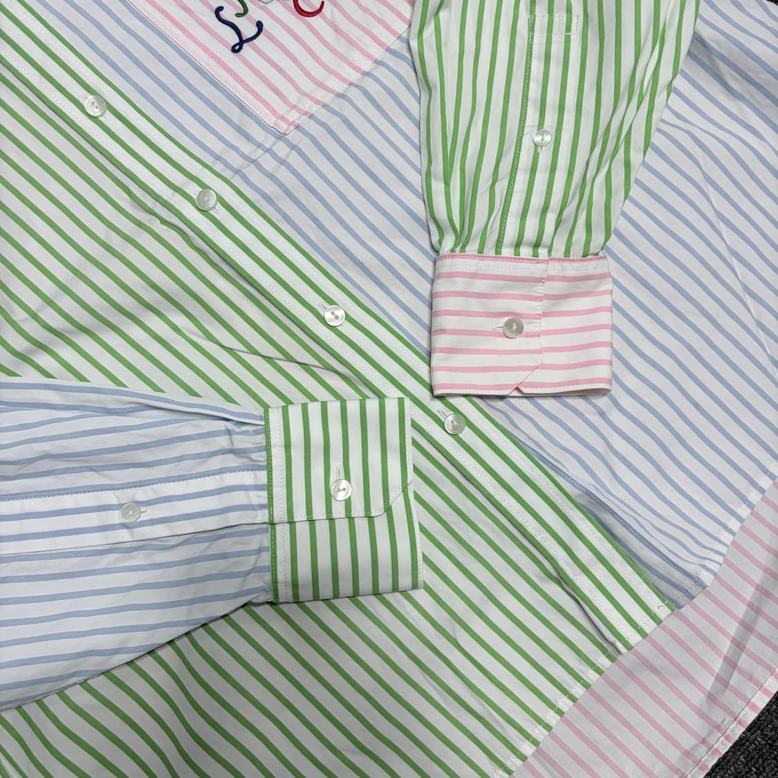 라코스테 멀티컬러 스트라이프 셔츠 상품이미지2