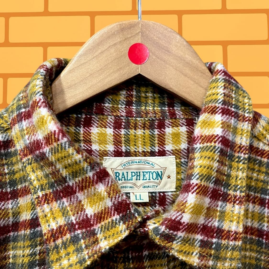 랄프 이튼 플란넬 체크 셔츠 (L) 상품이미지2