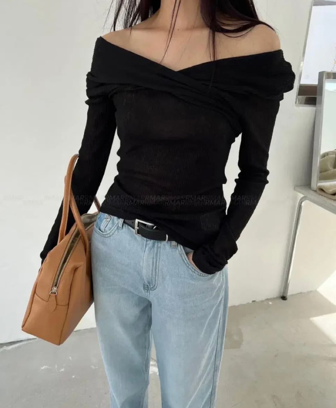 Wearable 웨어러블 쉬어골지 티 상품이미지2