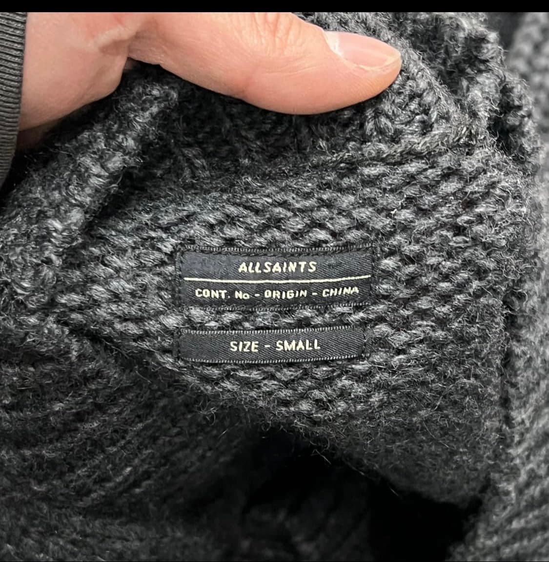 올세인츠 지퍼 디테일 니트 집업 상품이미지3