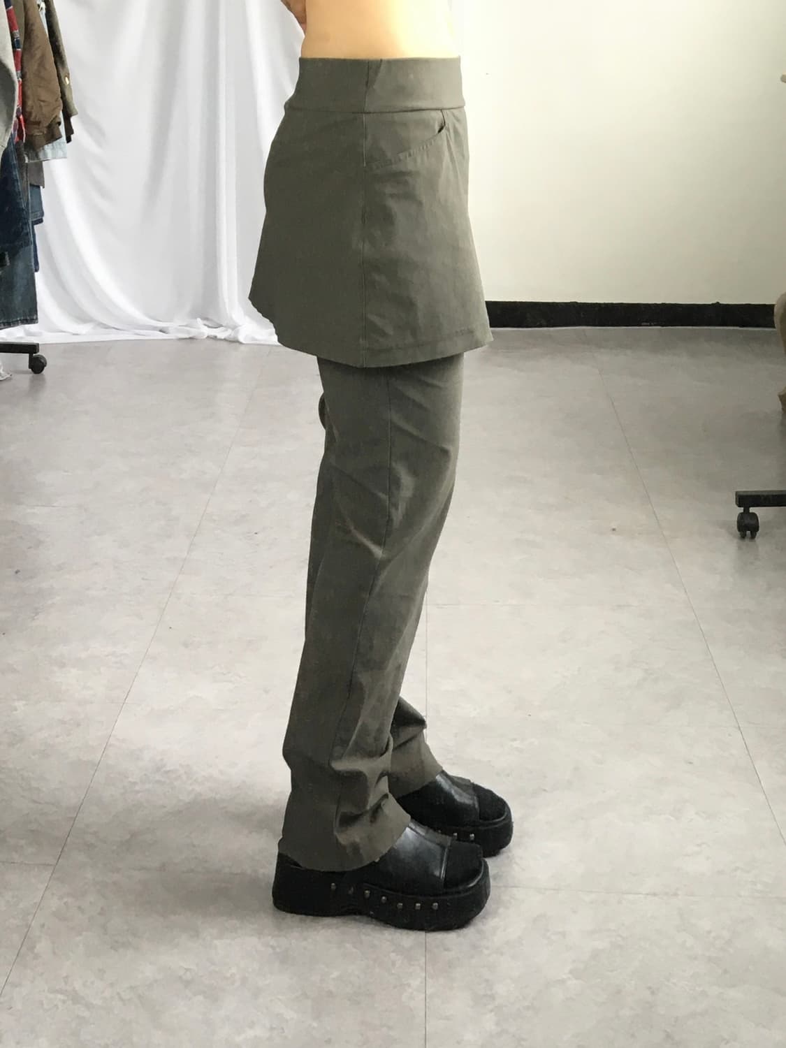 skirt layered track pants 상품이미지6