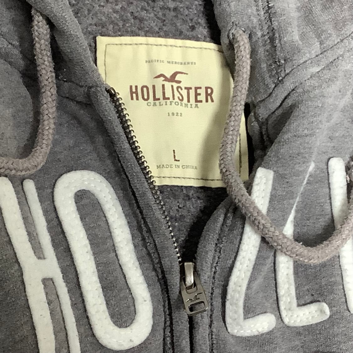홀리스터 그레이 후드집업 상품이미지2