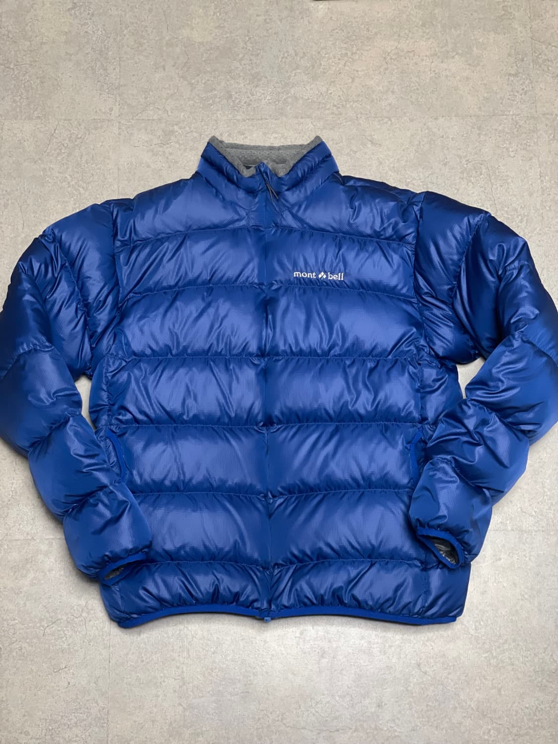 빈티지 몽벨 라이트 알파인 구스 다운 패딩 자켓 블루 상품이미지1