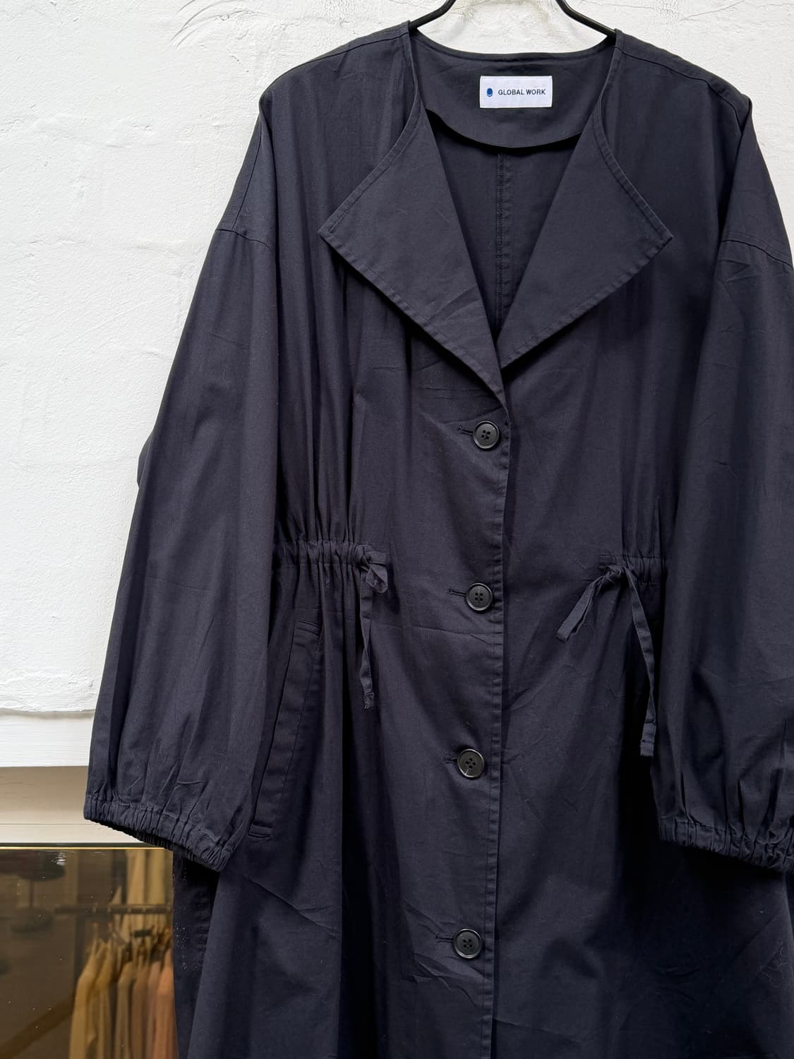 Global Work 블랙 여성 롱 코트 원피스 F 상품이미지3