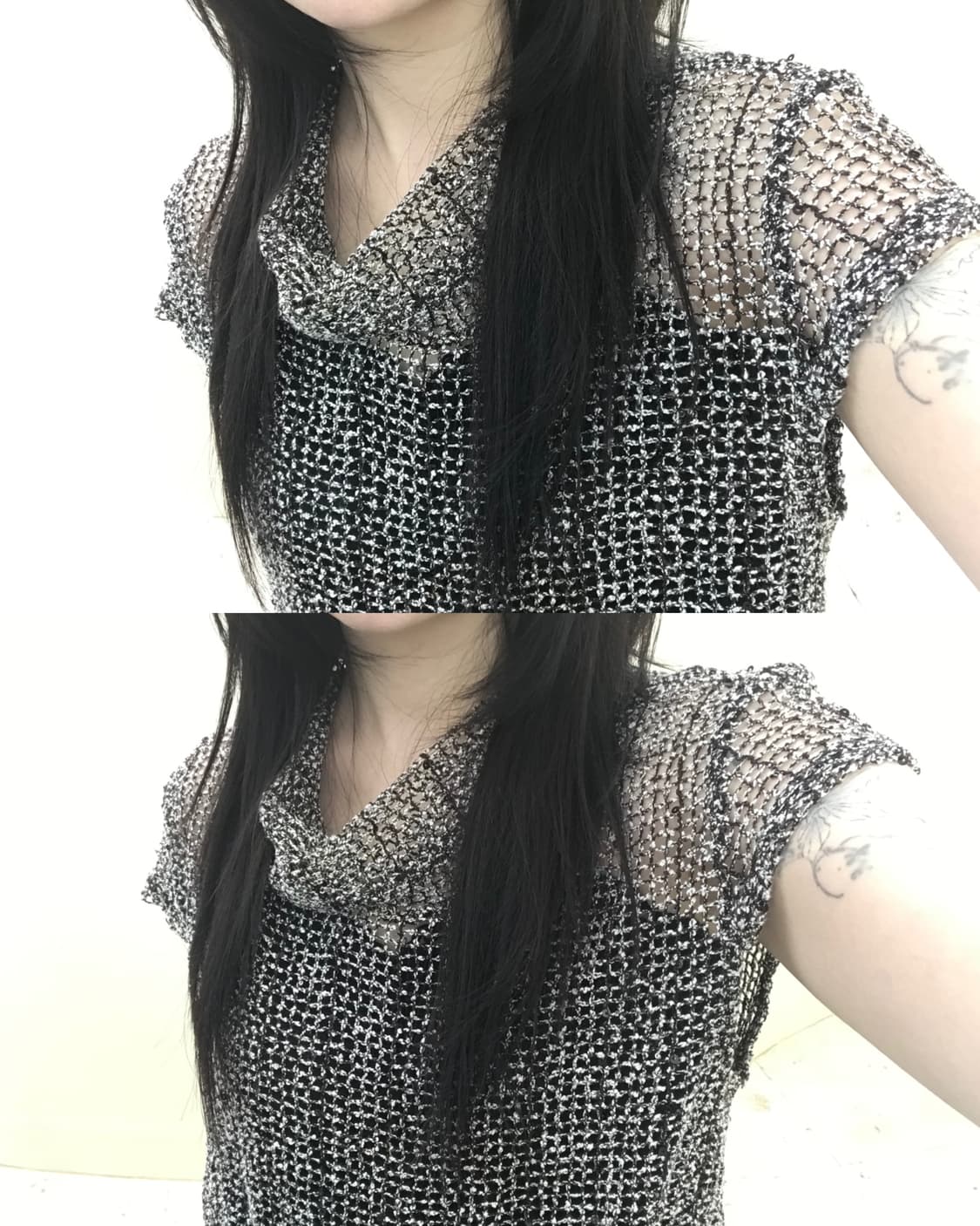 브라운 메쉬 폴라 상품이미지4