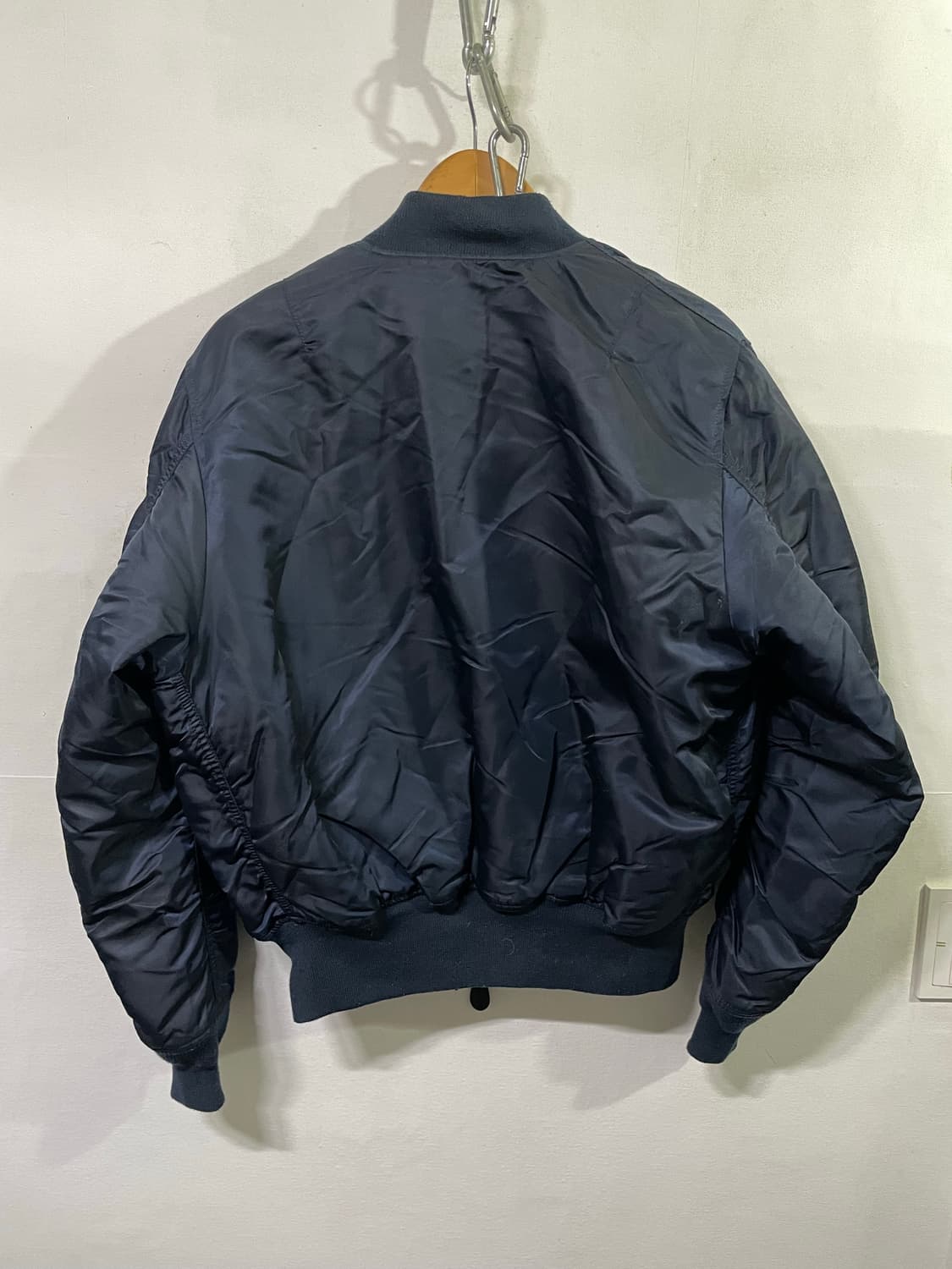 알파인더스트리 MA-1 블루종 봄버 자켓 100-105 나사콜라보 상품이미지4