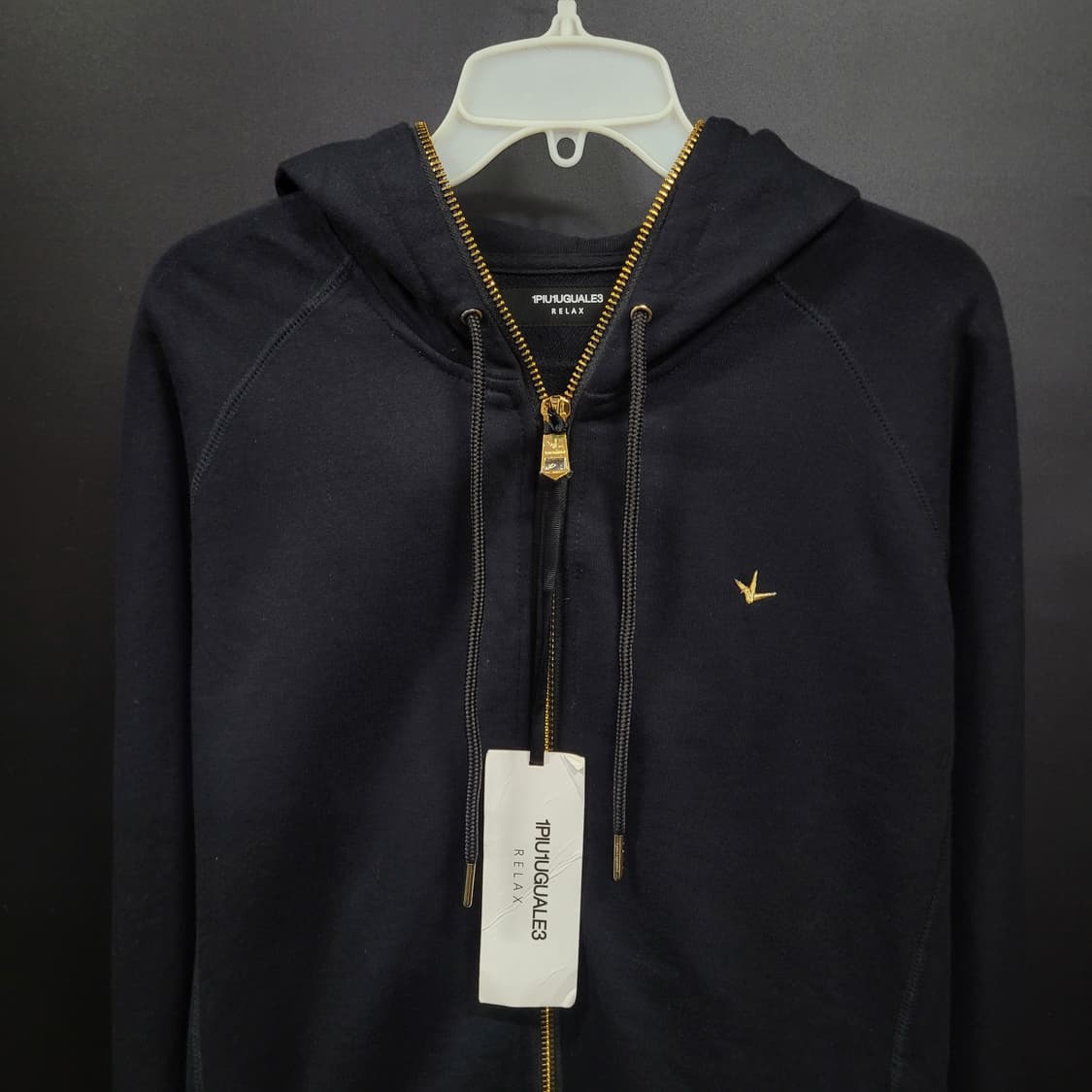 1PIU1UGUALE3 RELAX 골드 지퍼 후드 집업(새제품급) 상품이미지3