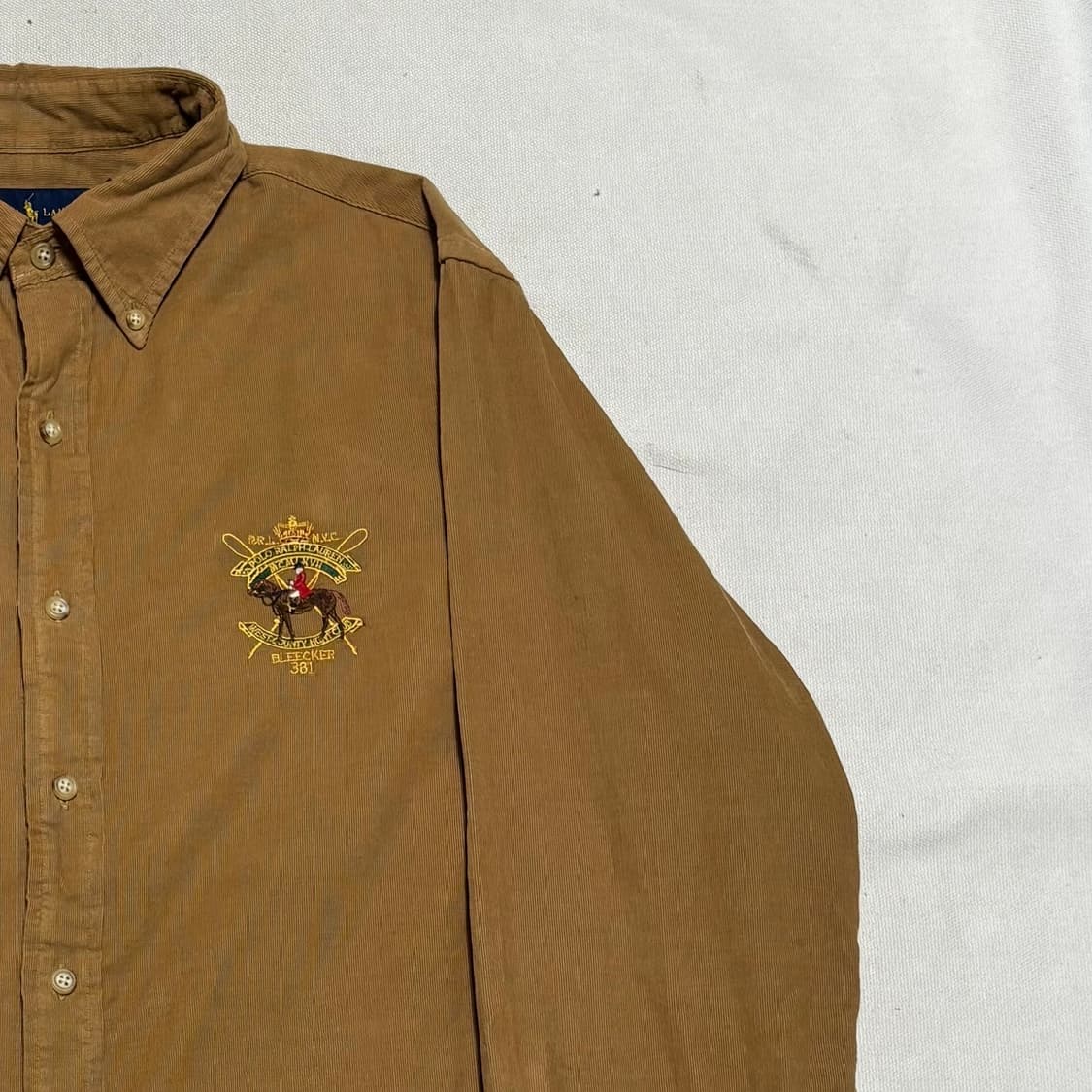 M 폴로랄프로렌 코듀로이 크레스트 엠브로이디드 셔츠 상품이미지1