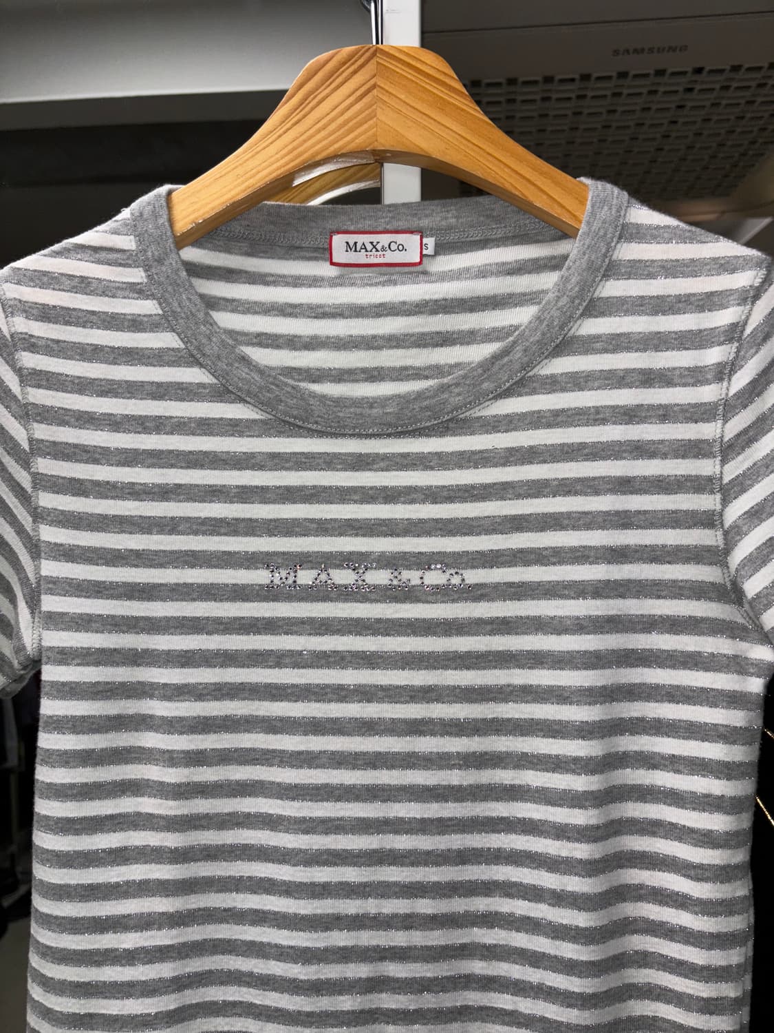 Max&co 글리터 스트라이프 티셔츠 상품이미지3