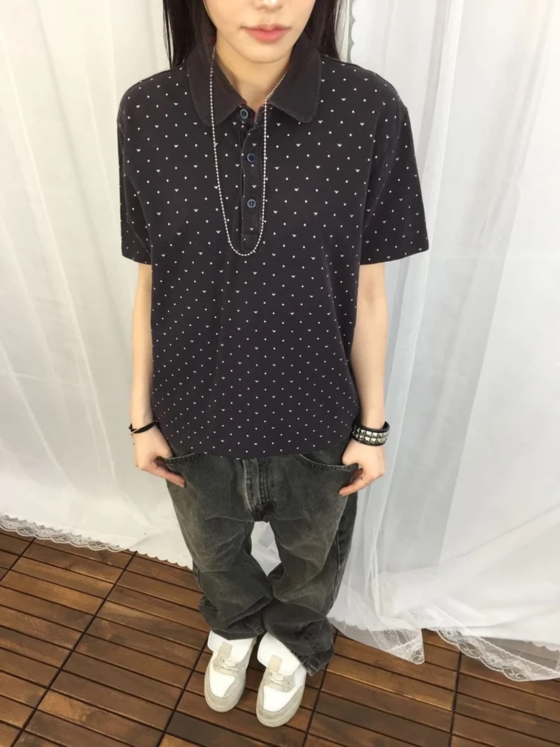 Armani Jeans Dot Slim Polo Shirt 상품이미지2