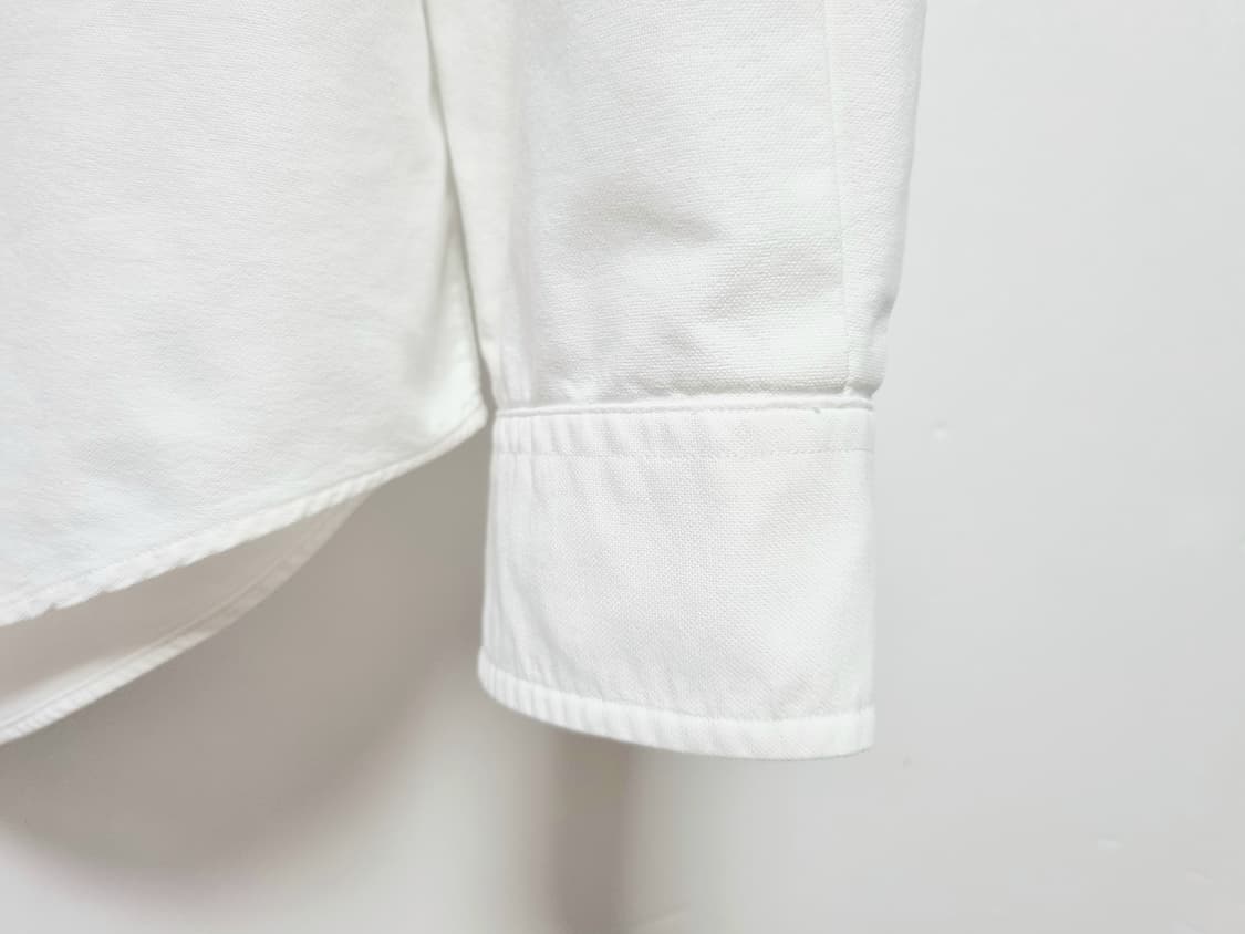 남성 폴로 화이트 흰색 옥스퍼드 긴팔 남방 셔츠 옥스포드 상품이미지7