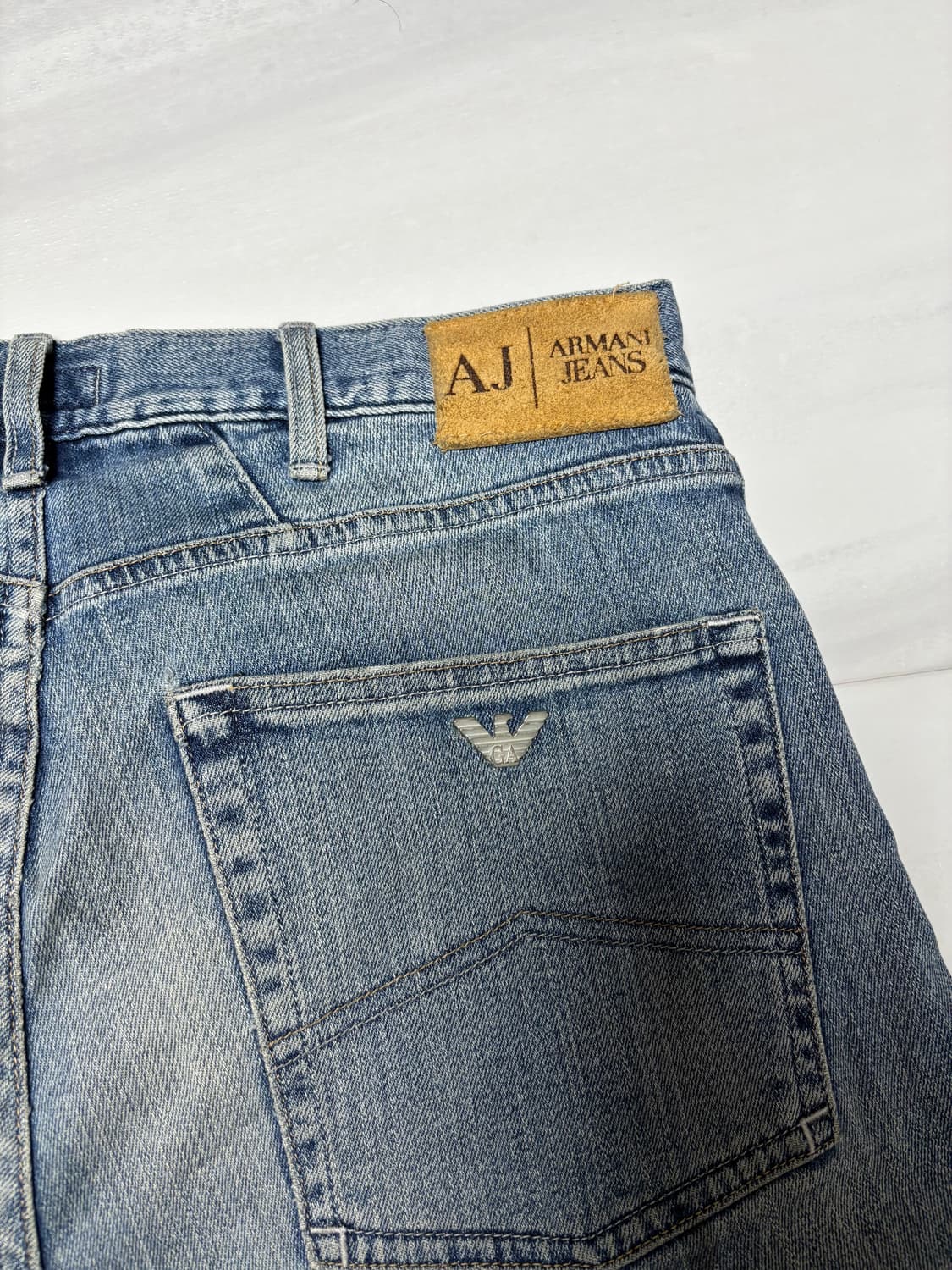 아르마니 진스 알마니 진스 청바지 데님 J45 레귤러 32사이즈 연청바지 상품이미지8