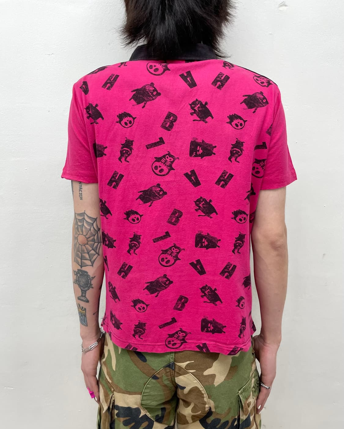 Ghost Dark Pink Skull T-Shirt 상품이미지4
