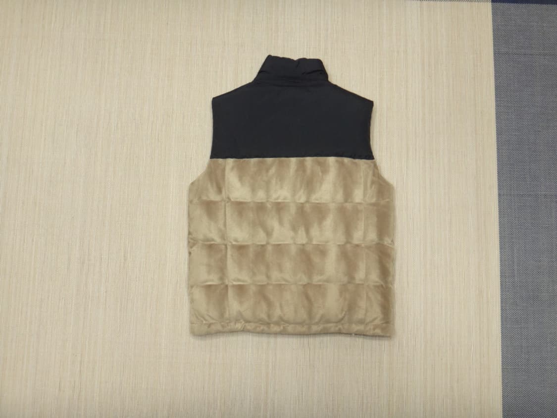 (L/100) 코오롱스포츠 구스다운 스웨이드 패딩 베스트 상품이미지2