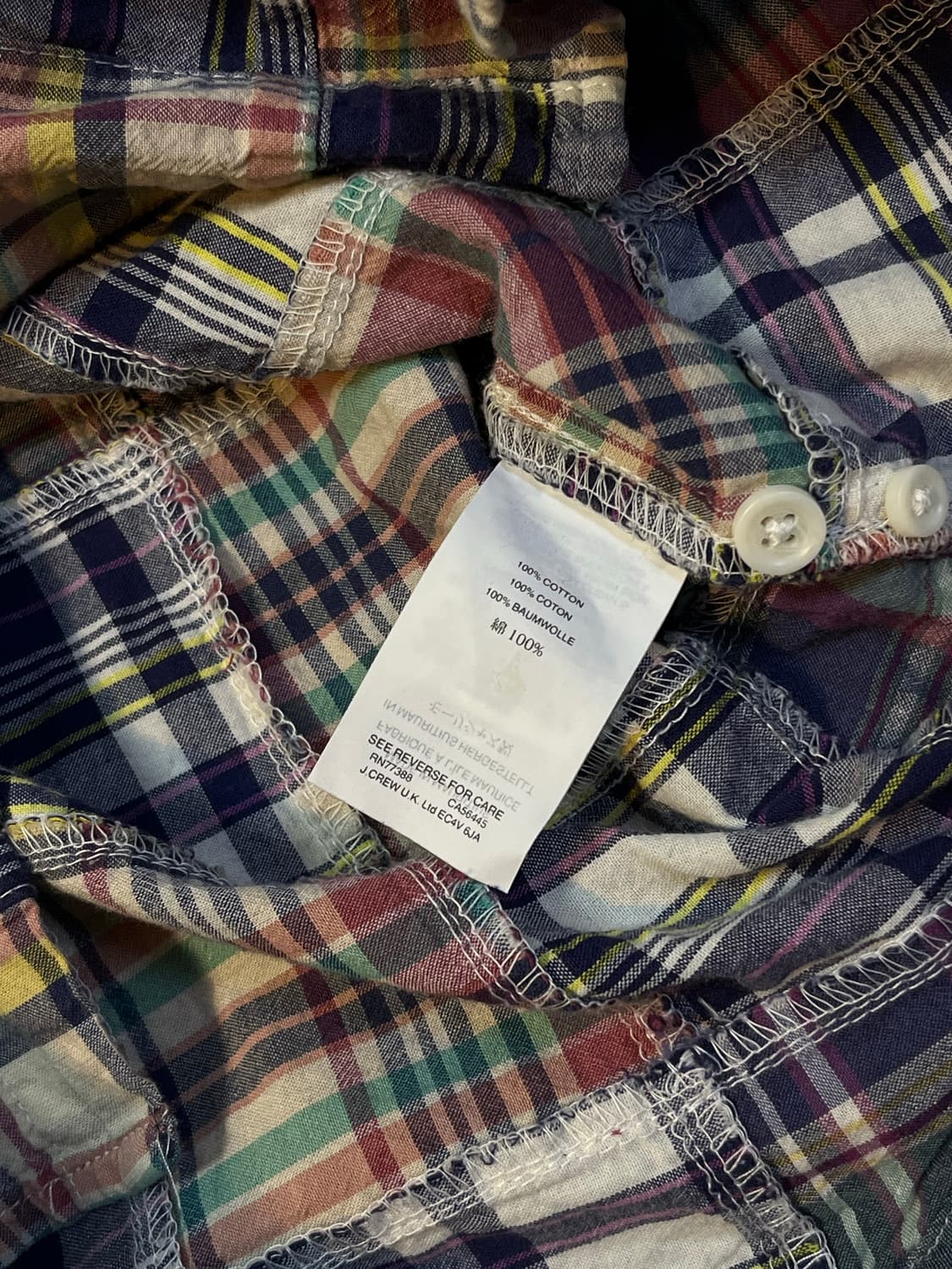 제이크루 패치워크 셔츠 상품이미지4