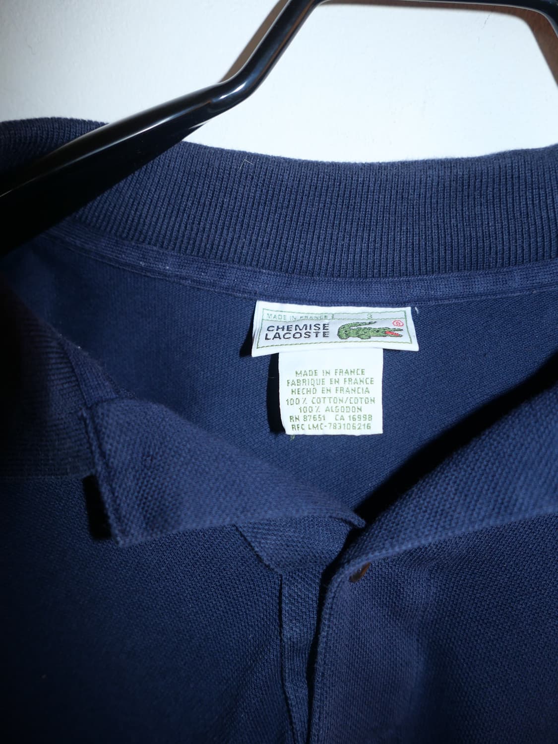 vtg Lacoste Polo Shirt Made in france 상품이미지3