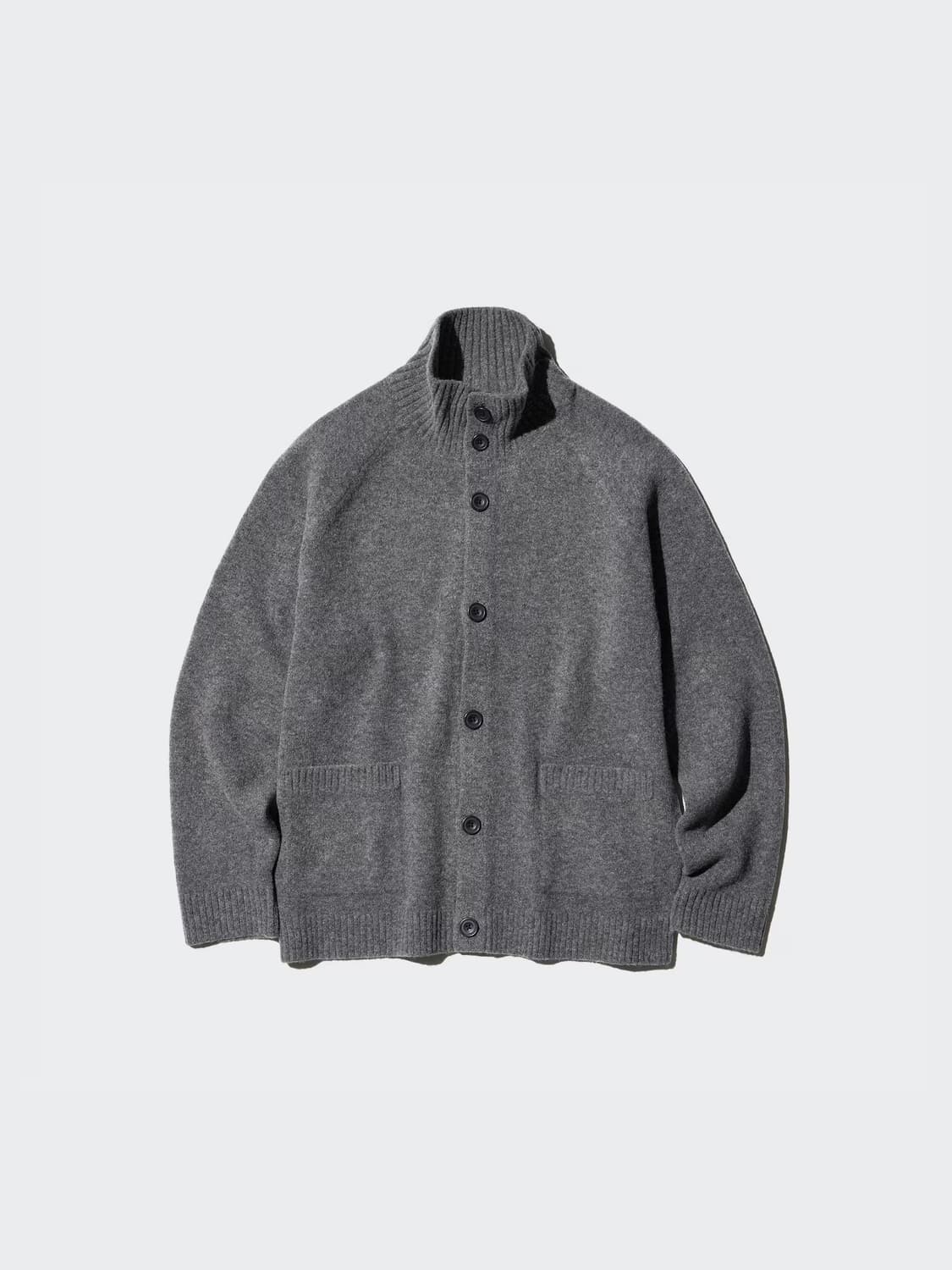 유니클로 수플레얀 가디건 그레이 M 상품이미지1