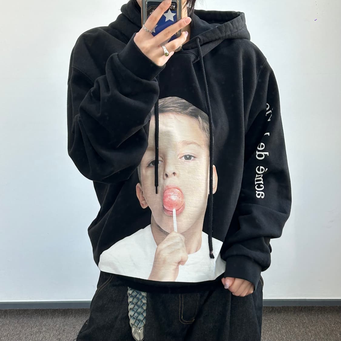 Acmé de la vie 아크메드라비 블랙 후드티 상품이미지2