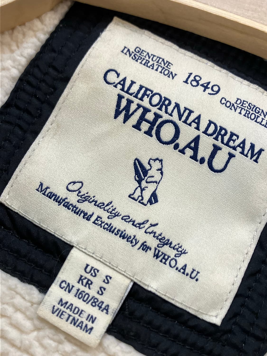 후아유 기모 패딩 베스트 블랙 S #csz2710 상품이미지4