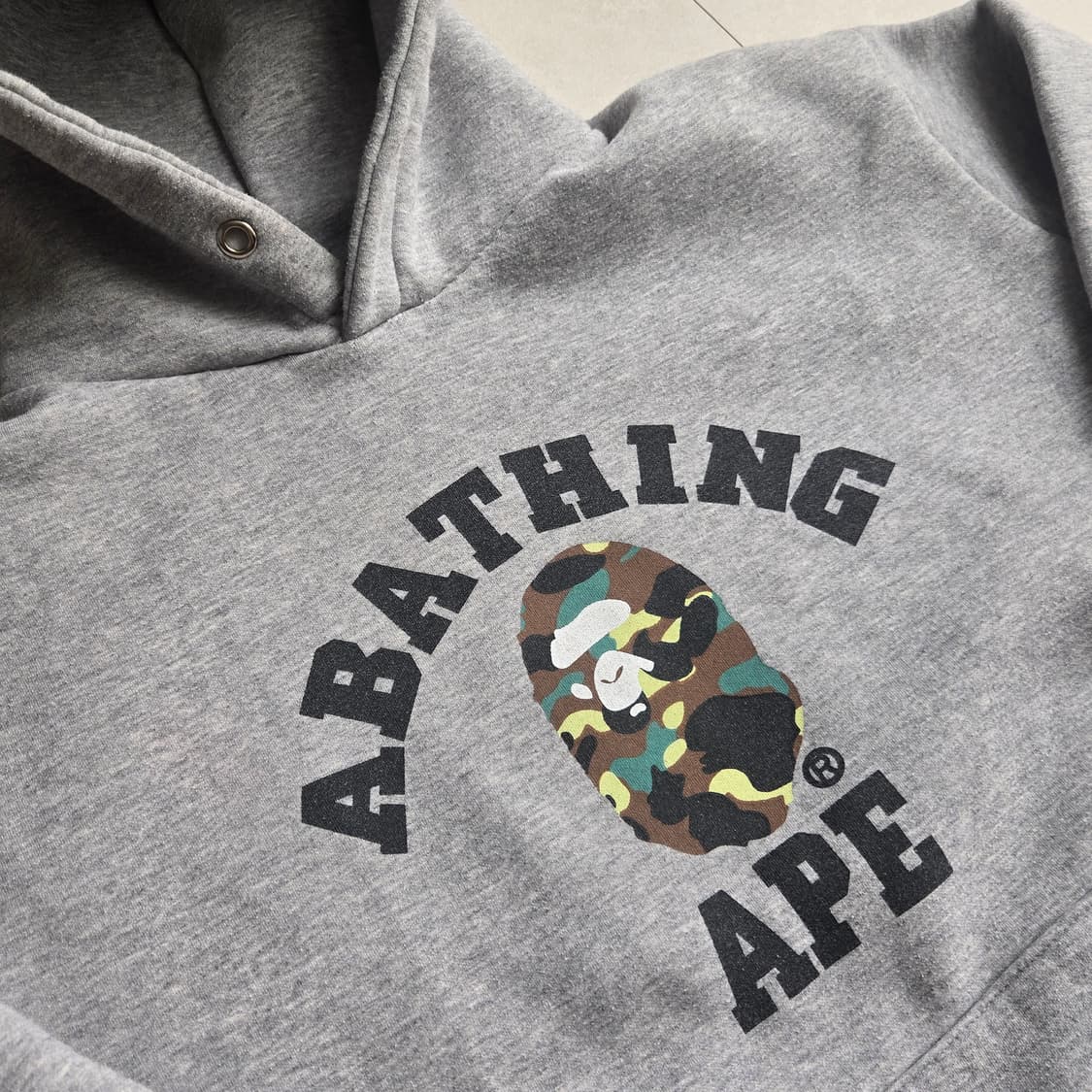 그레이 카모 BAPE 후디  상품이미지2